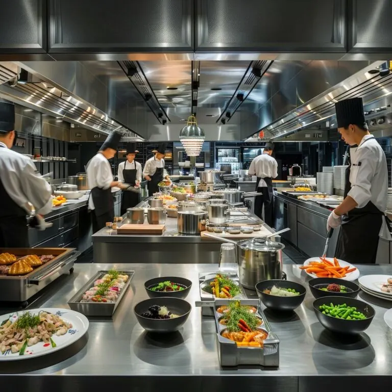 Modern restaurant kitchen
